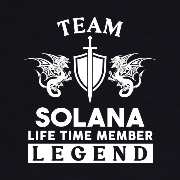 Solana Name T Shirt - Solana Life Time Member Legend Gift Item Tee by unendurableslemp118